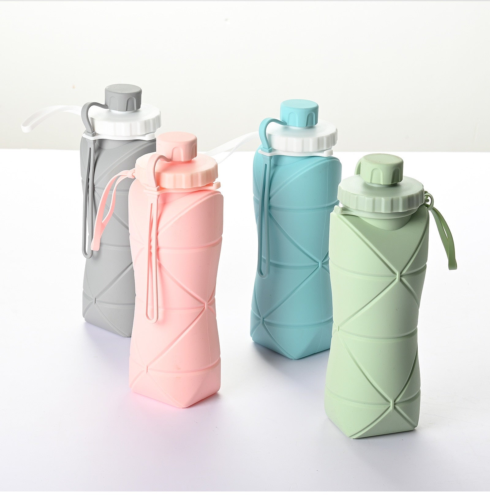 Folding 600ml Temperature-Resistant Silicone Water Bottle Prily