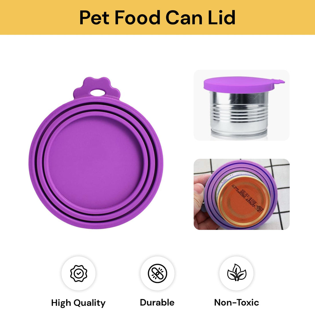 3 In 1 Pet Food Can Lid