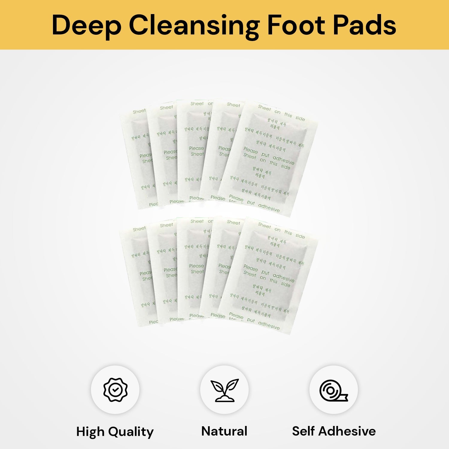 10PCs Deep Cleansing Foot Pads