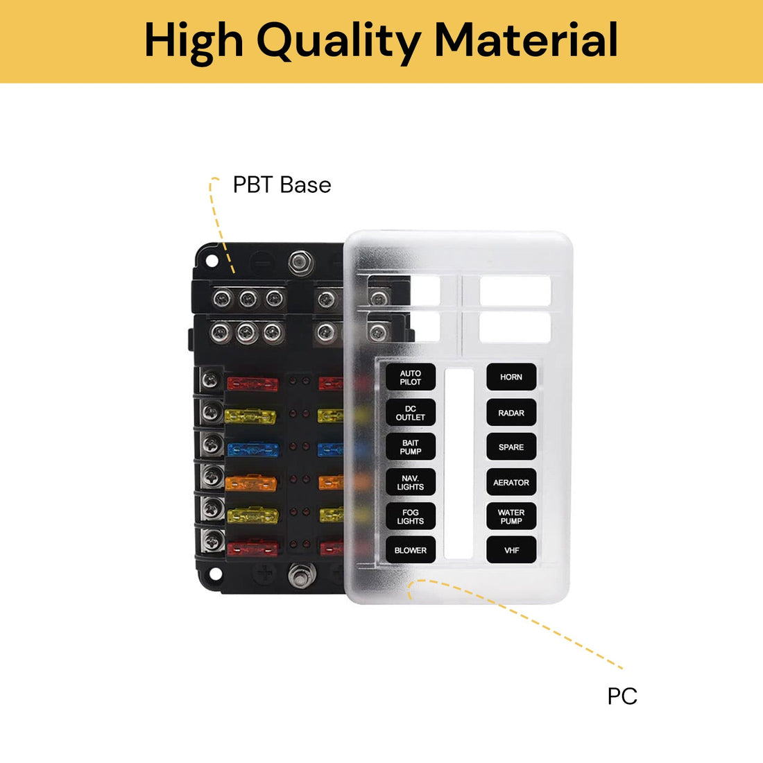 12 Way Blade Fuse Block Box