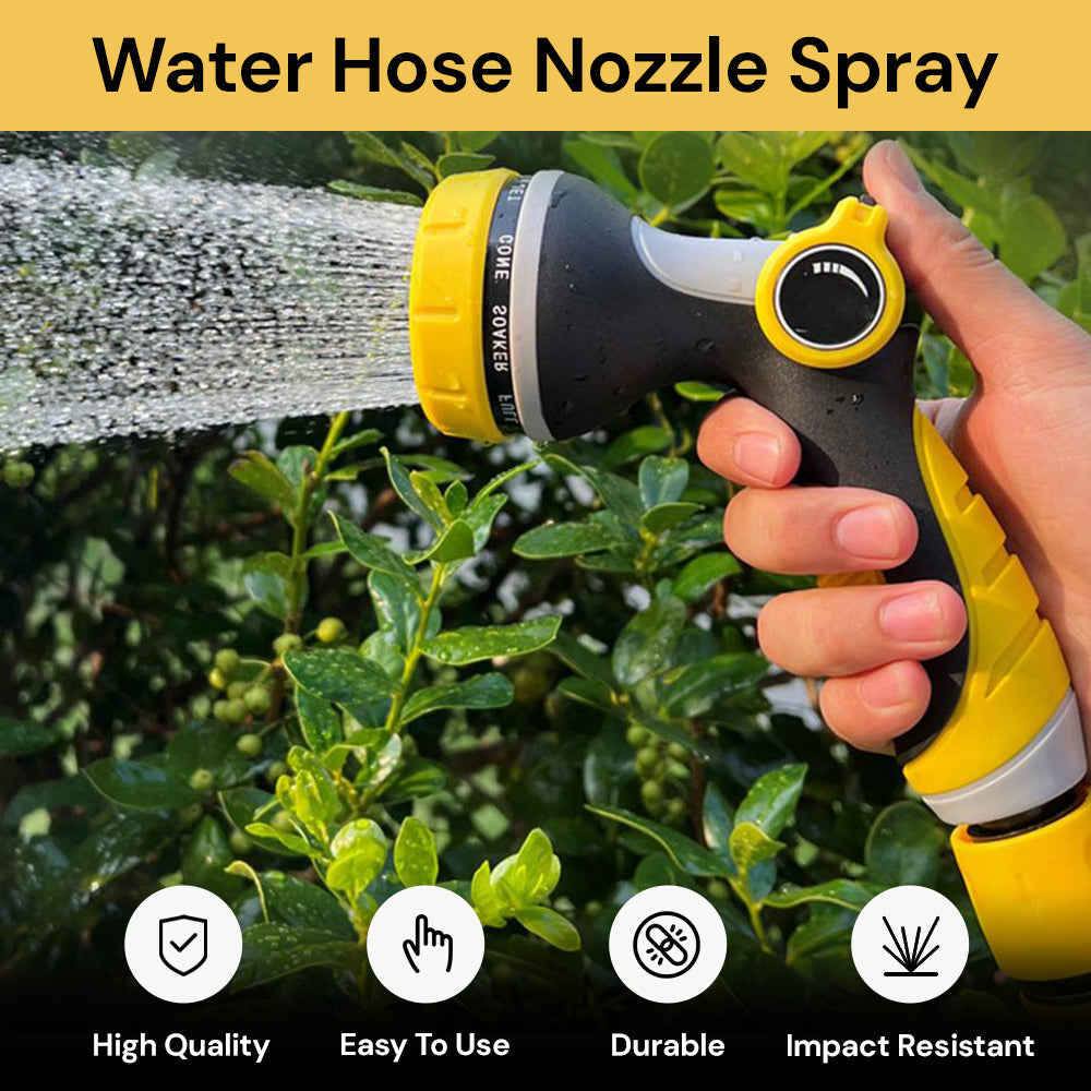 Water Hose Nozzle Spray - 10 Spray Patterns