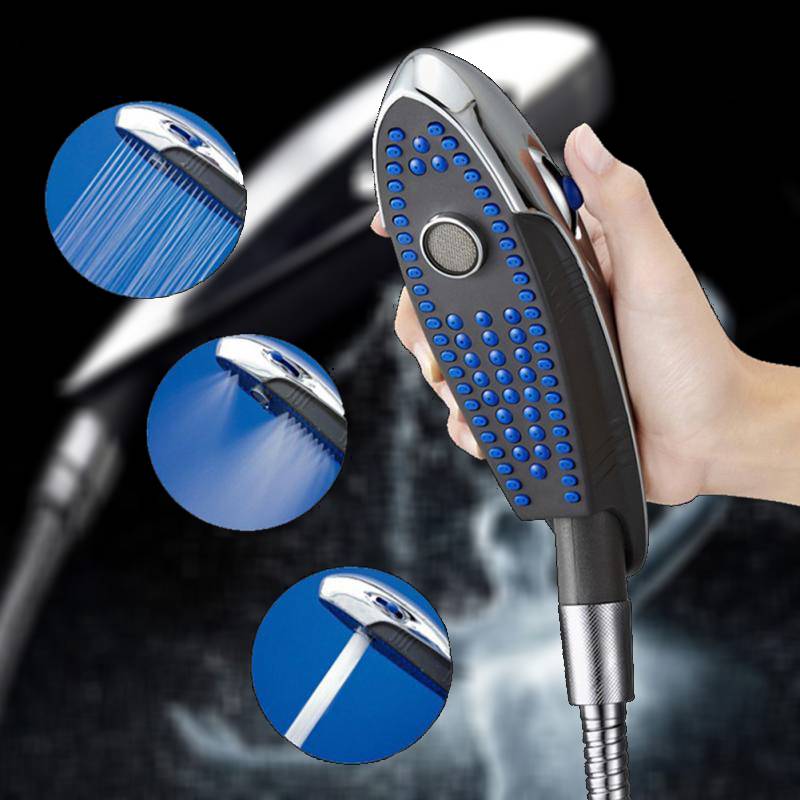 Triple-Flow Handheld Control Showerhead