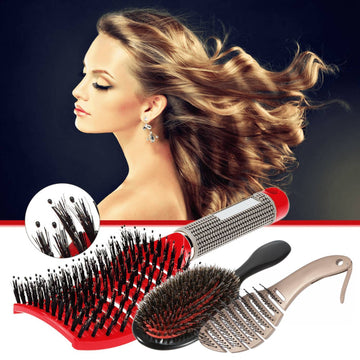 Untangle and Massage Hairbrushes