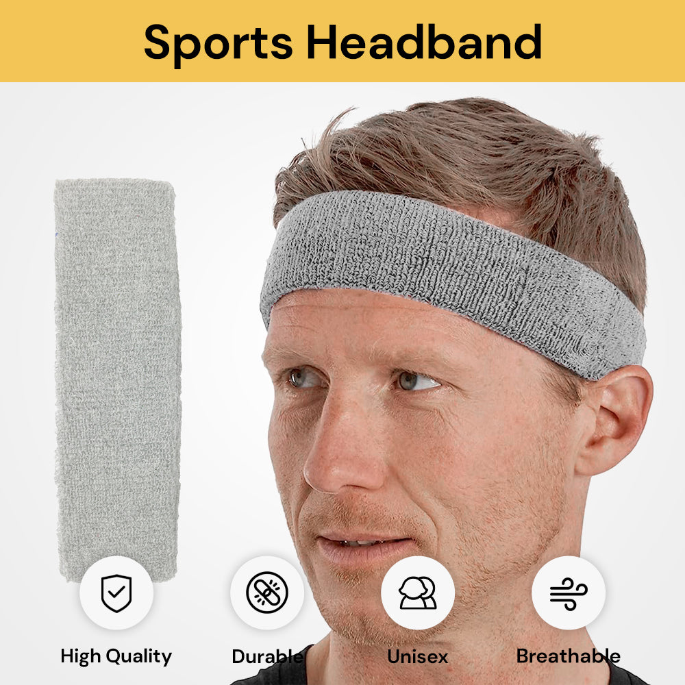 Sports Headband Sweatband - Moisture-Wicking, Comfortable Fit