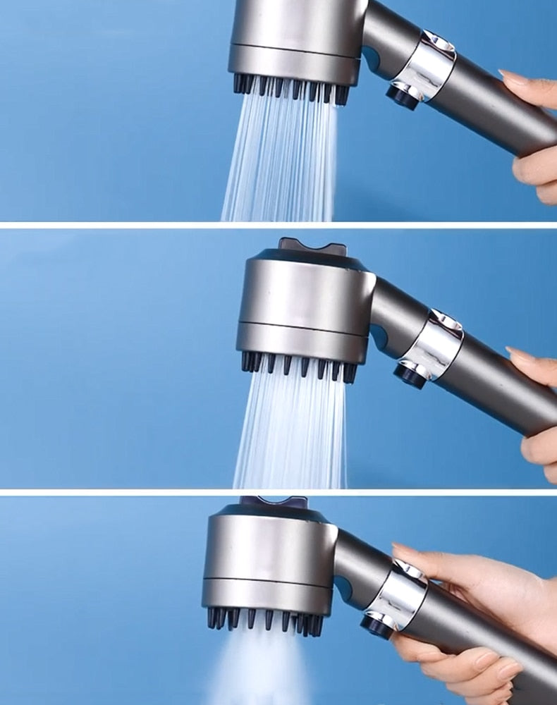 High Pressure 3 Modes One-Button Shower Head Prily