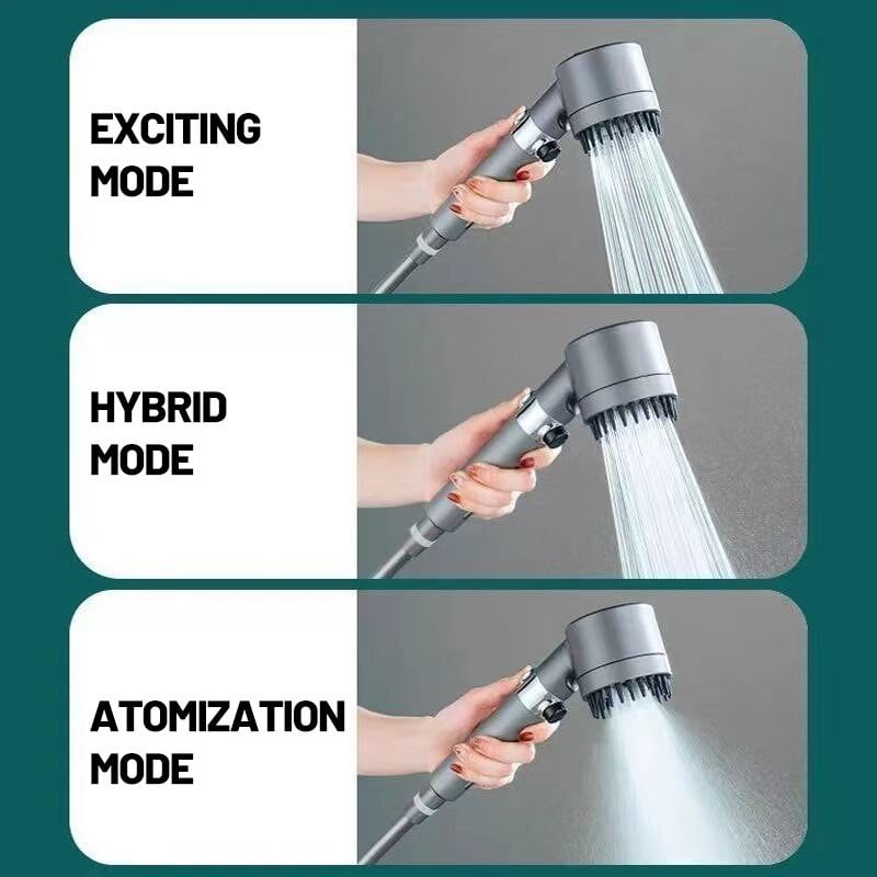 High Pressure 3 Modes One-Button Shower Head Prily