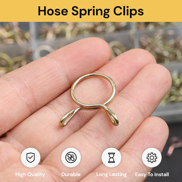 126pcs Spring Clips - Versatile Fastening, Assorted Sizes