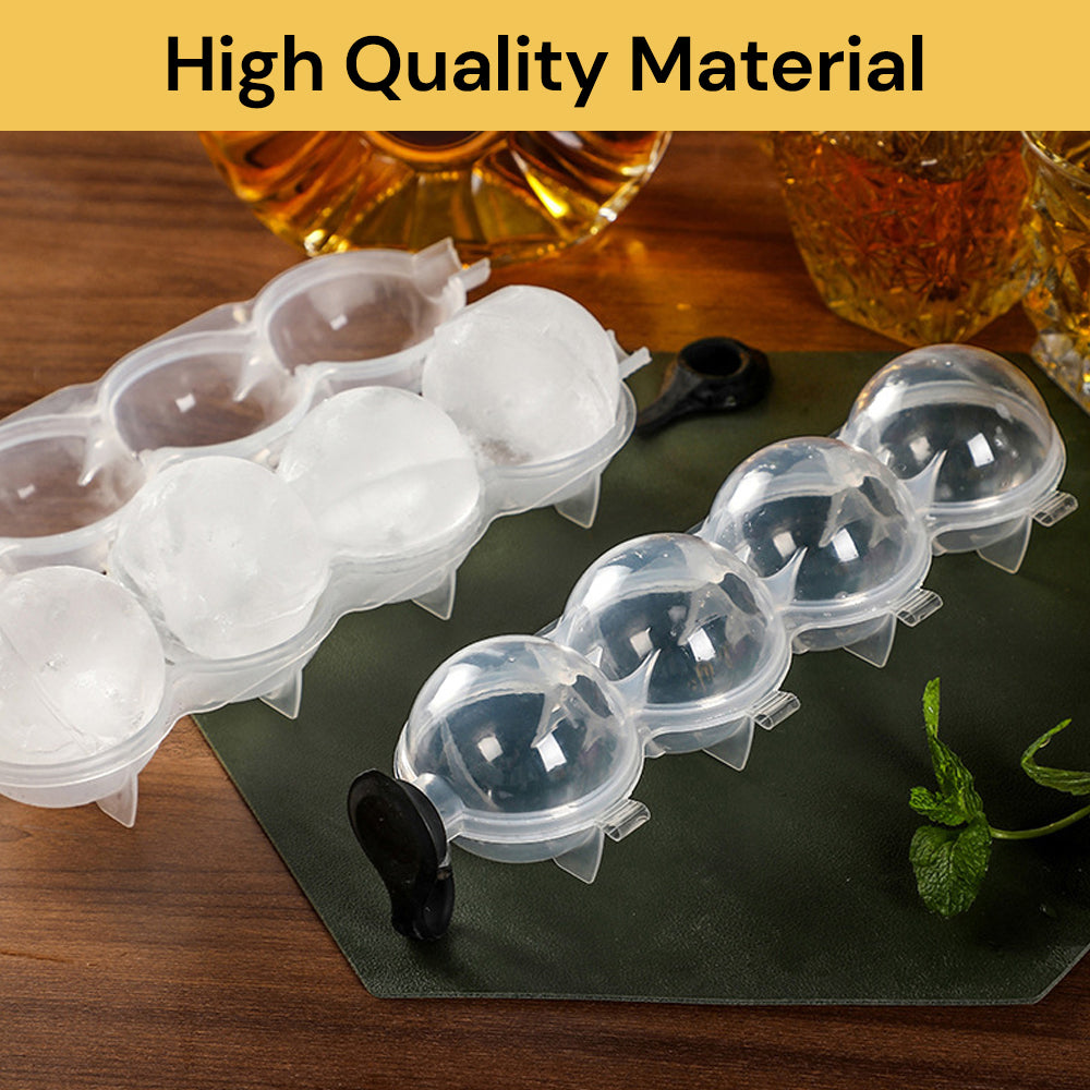 4-Hole Ice Cube Maker - Quick Freeze, Easy Release