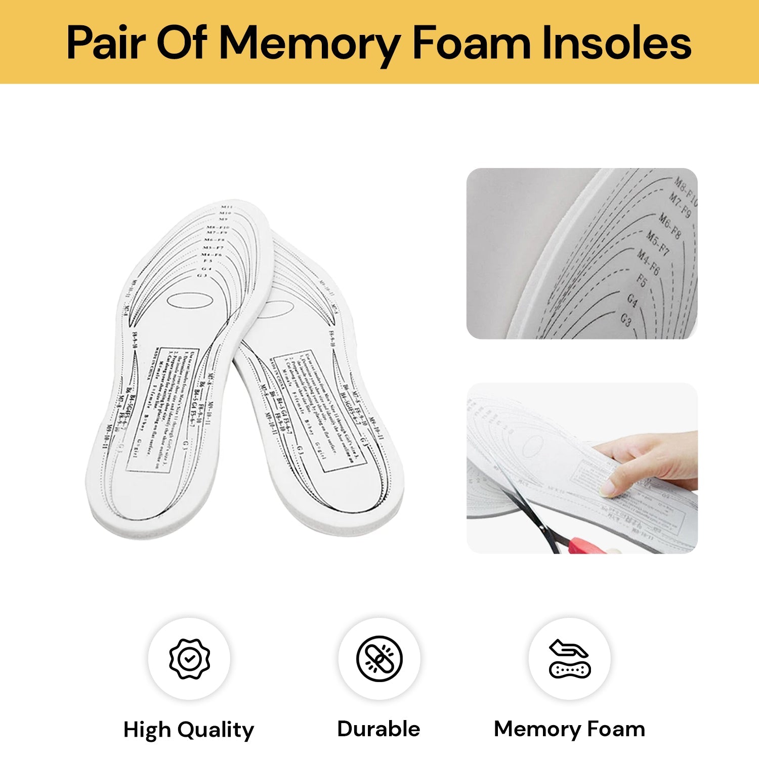 Pair Of Memory Foam Insoles