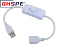 Instant Power Management USB ON/OFF Switch Cable Extension Device (2pcs) Prily