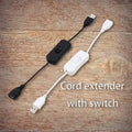 Instant Power Management USB ON/OFF Switch Cable Extension Device (2pcs) Prily