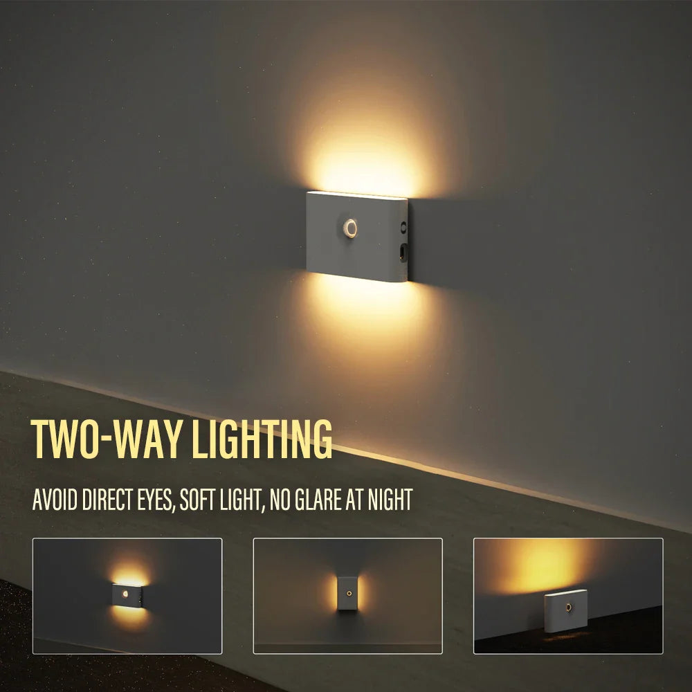 Intelligent Sensor Two-Way Lighting Magnetic Rechargeable LED Night Light Prily