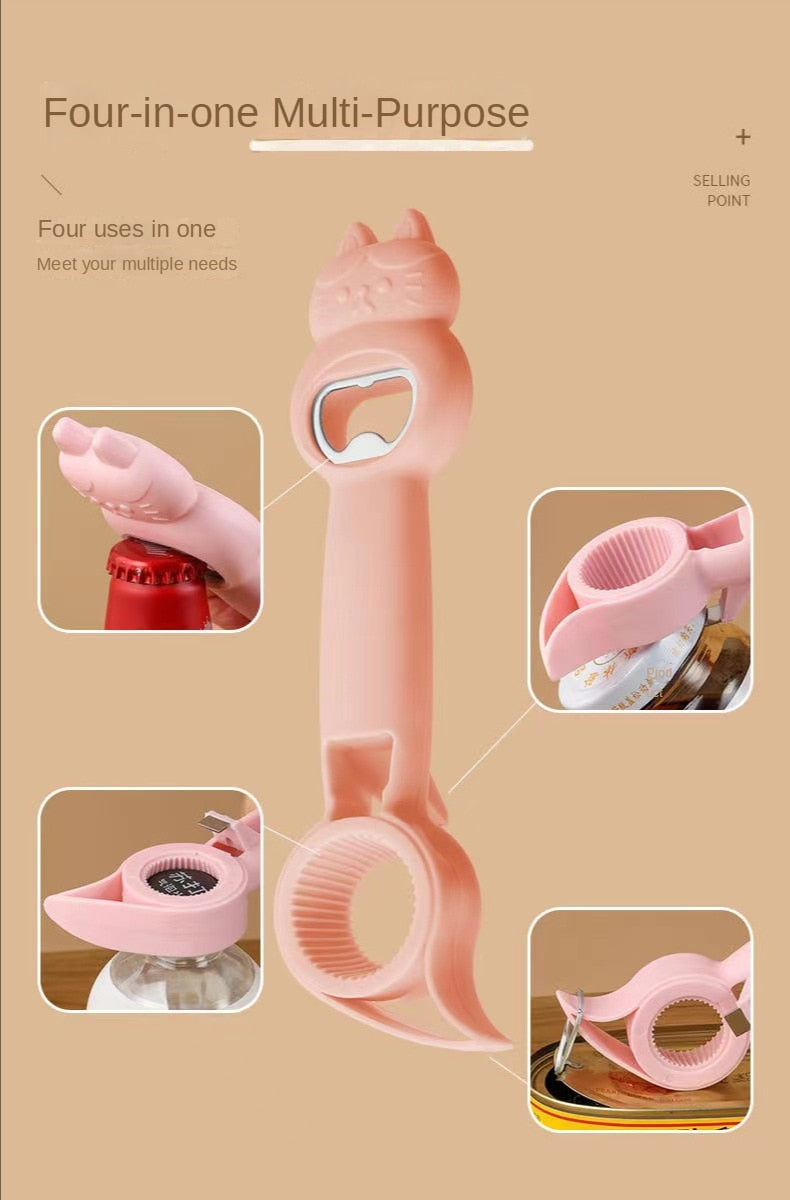 Japanese 4 In 1 Smart (Jar/ Can/ Bottle) Opener Prily