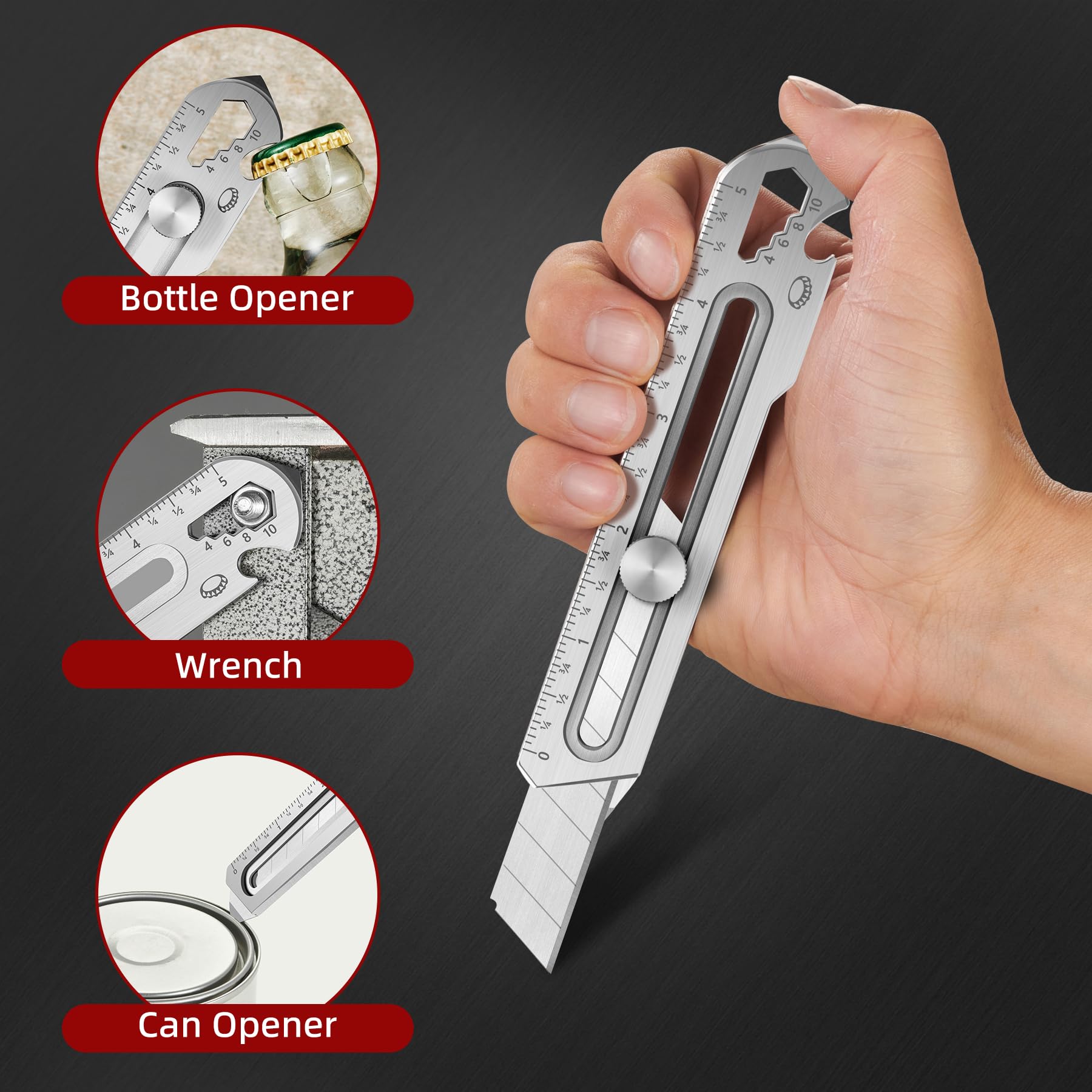 Japanese 6 in 1 Multifunctional All Purpose Utility Knife Prily