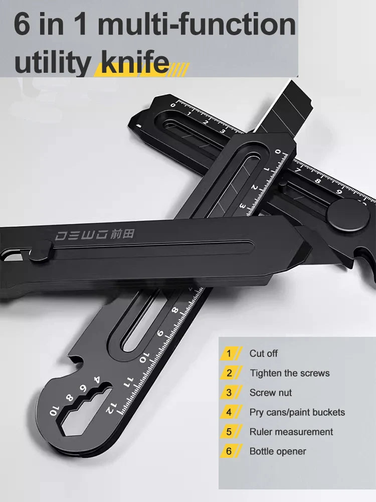 Japanese 6 in 1 Multifunctional All Purpose Utility Knife Prily