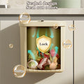 Japanese Wall/Cabinet Doors Mount Two-Way Opening Odor-Blocking Trash Can Prily