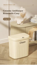 Japanese Wall/Cabinet Doors Mount Two-Way Opening Odor-Blocking Trash Can Prily