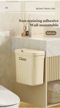 Japanese Wall/Cabinet Doors Mount Two-Way Opening Odor-Blocking Trash Can Prily