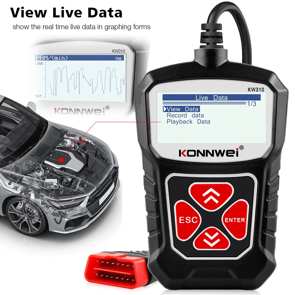 KONNWEI OBD2 Diagnostic Car Scanner Prily