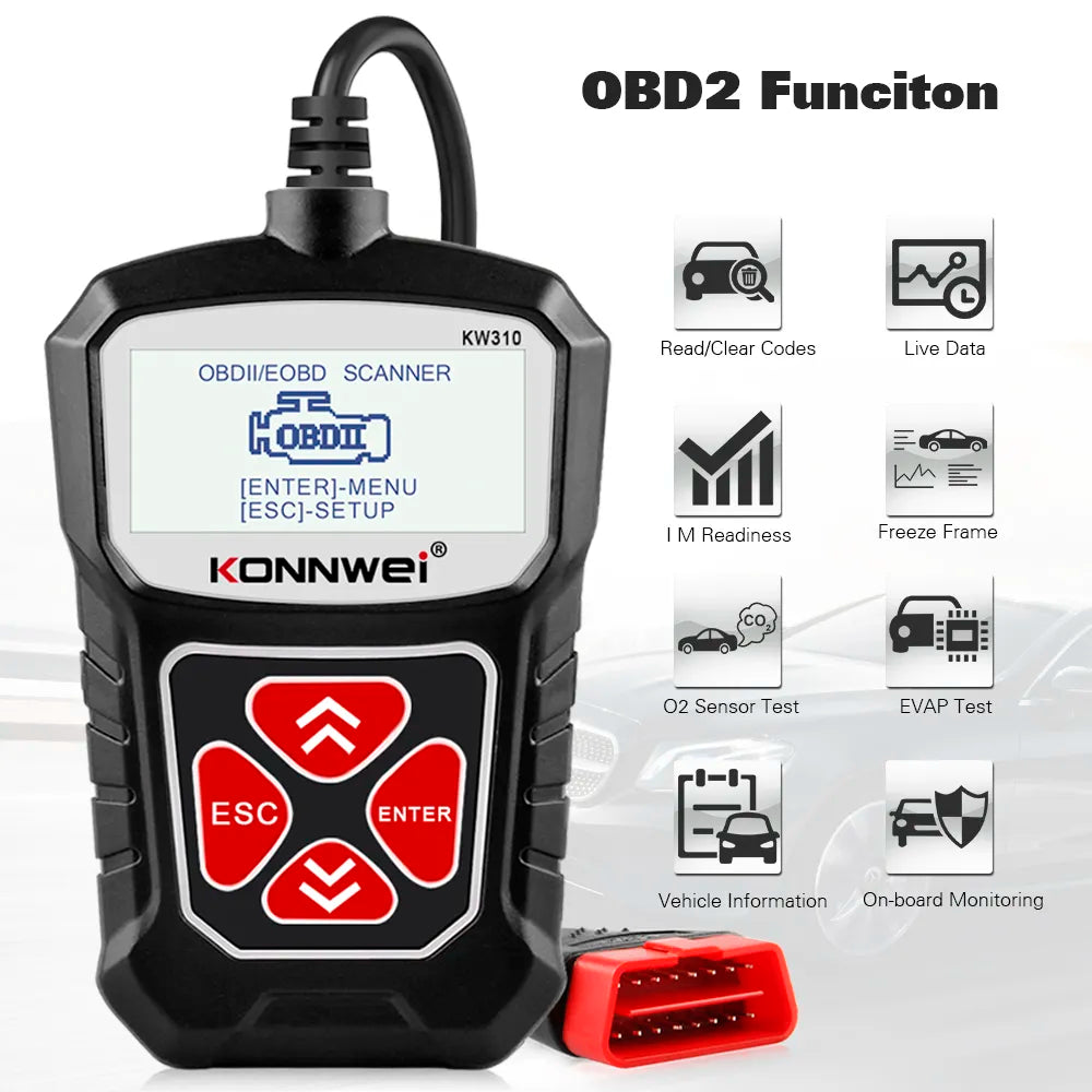 KONNWEI OBD2 Diagnostic Car Scanner Prily