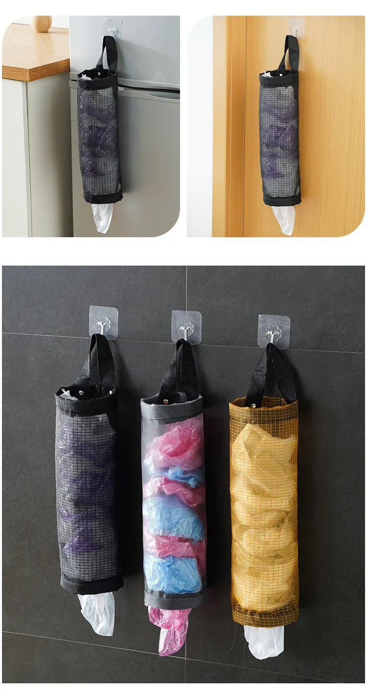 Kitchen Plastic Bag Hanging Organizer (3pcs set) Prily