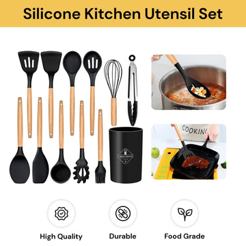 12PCs Silicone Kitchen Utensil Set