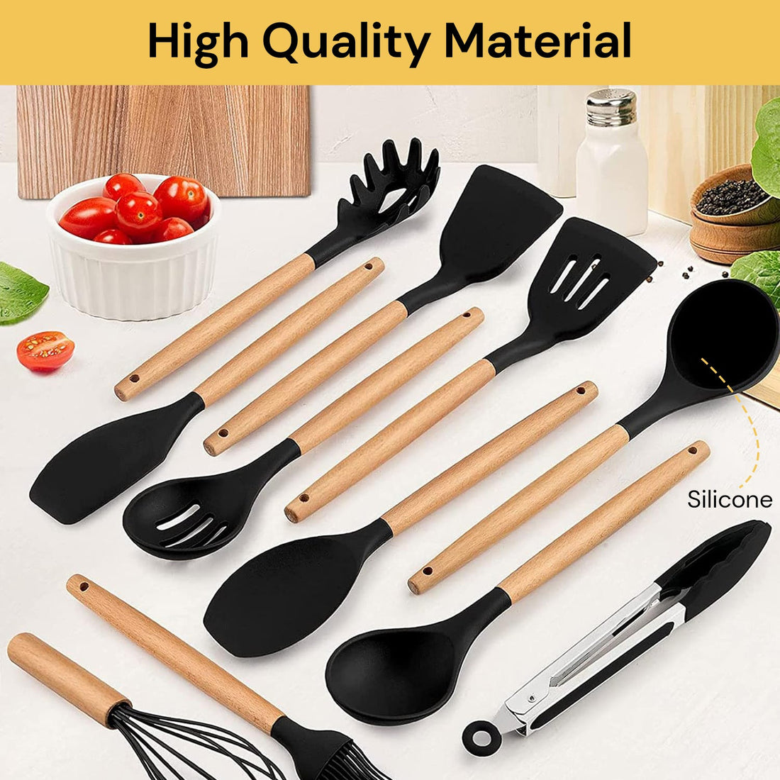 12PCs Silicone Kitchen Utensil Set