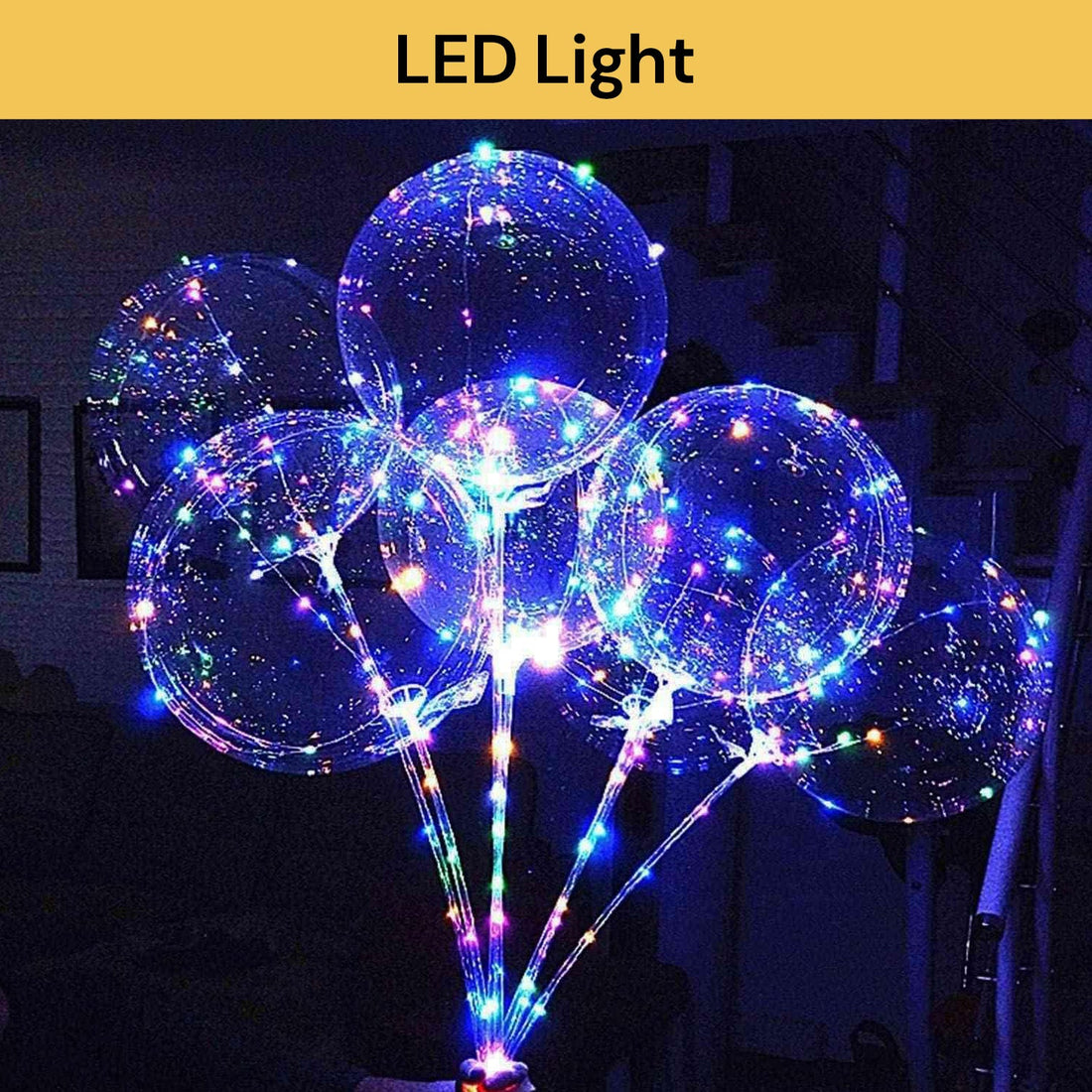 10PCs  LED Bobo Balloons With Sticks