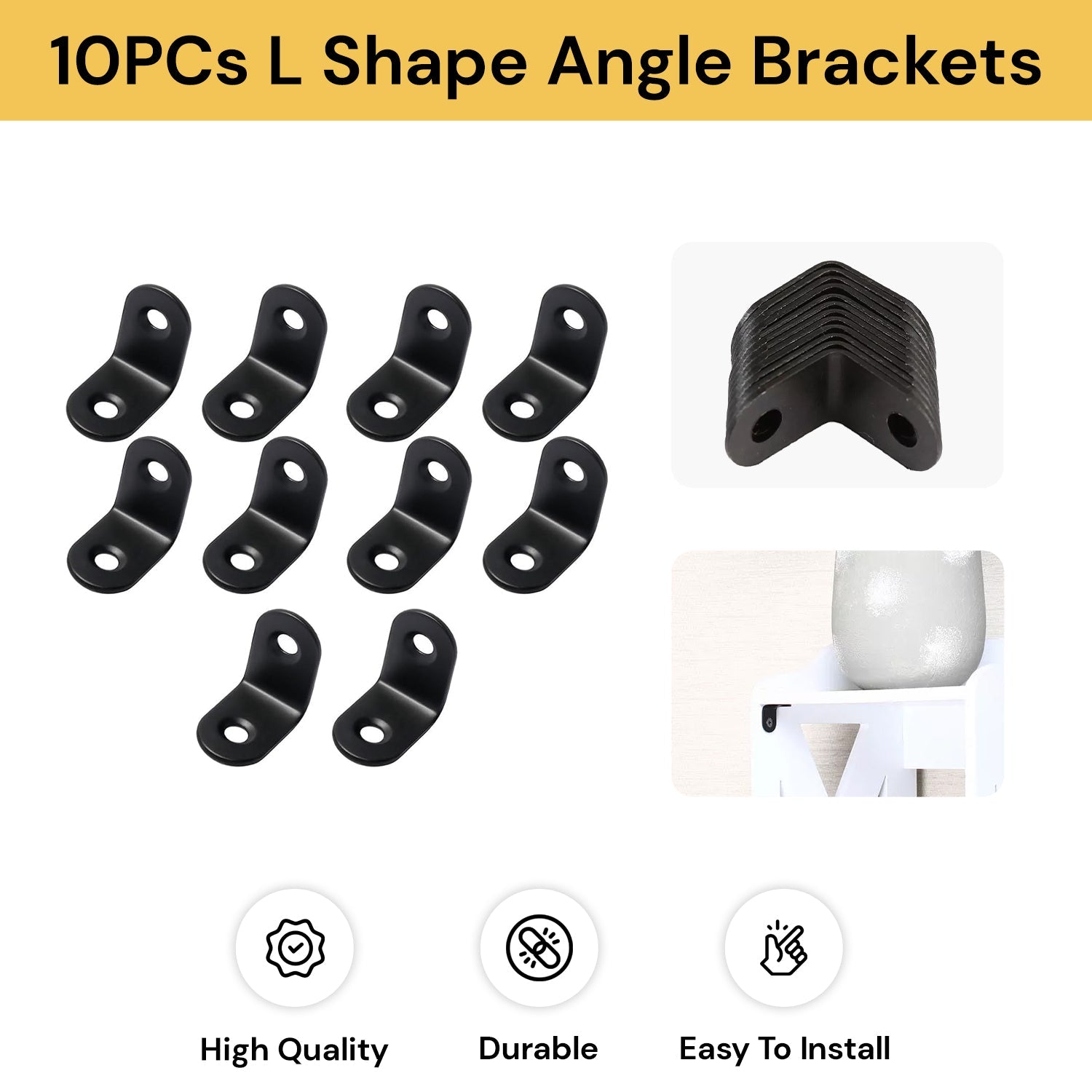 10PCs L Shape Angle Brackets