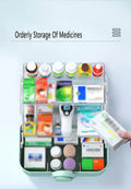 Large Capacity 3 Layer Family Medicine Organizer Box Prily