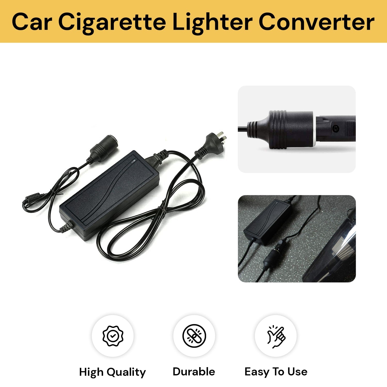 12v 240v 5A Socket Car Cigarette Lighter Converter