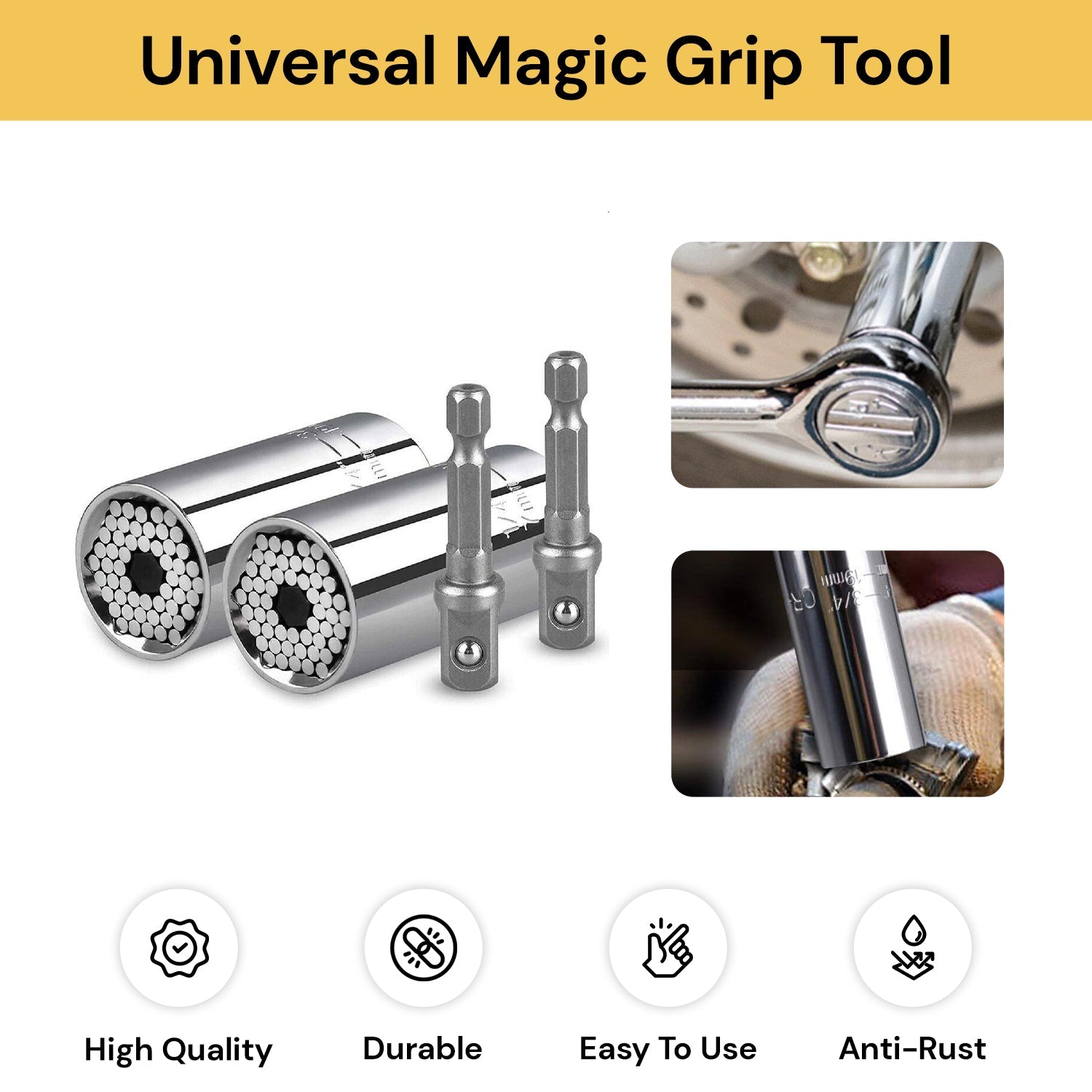 Universal Socket Wrench Magic Grip Tool