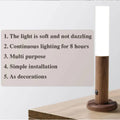 Magnetic Wooden Style Portable Rechargeable LED Wall Lamp Prily