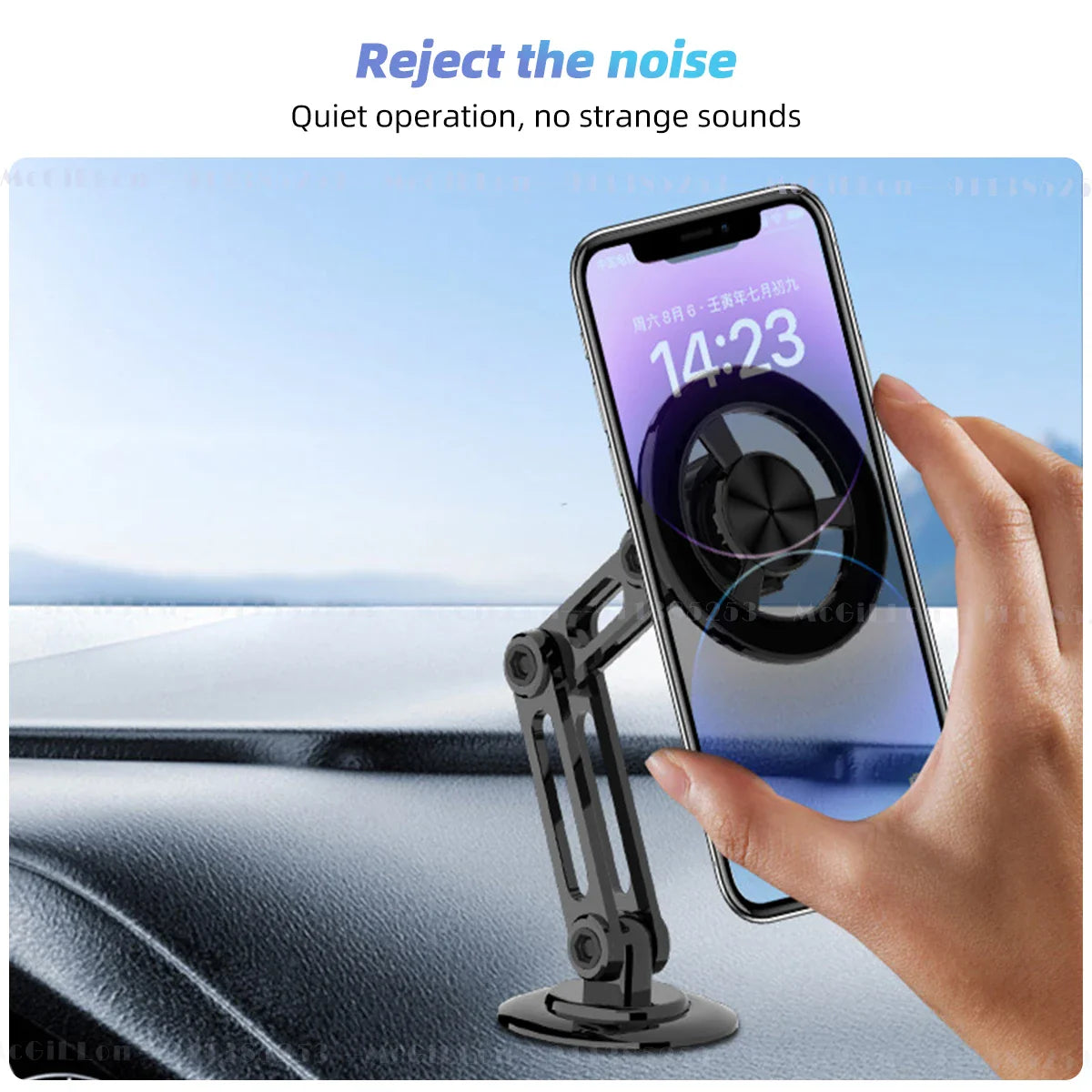 Magsafe Rotatable & Expandable Metal Magnetic Universal Car Phone Mount Prily