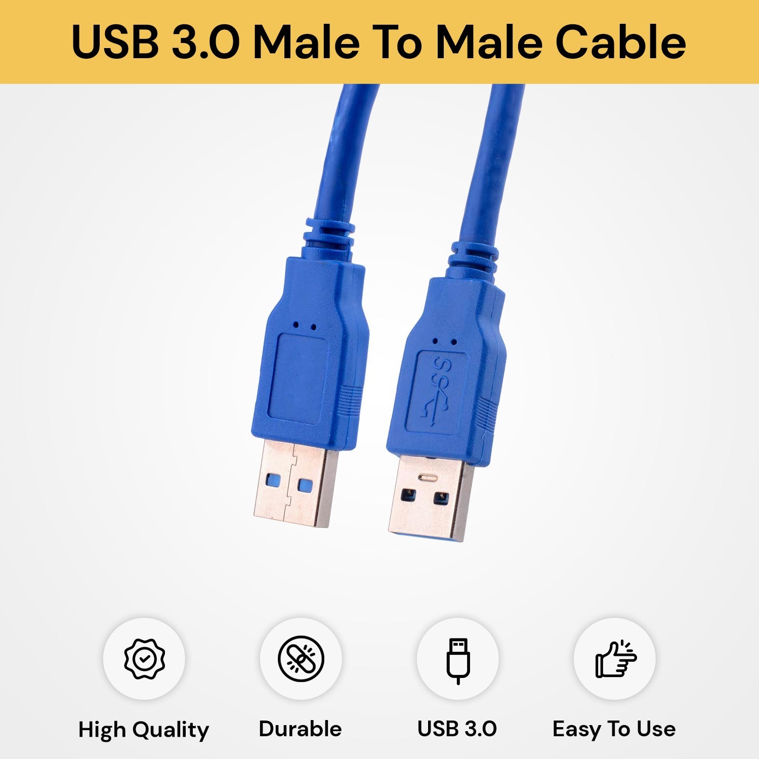 USB 3.0 Male To Male Data Cable