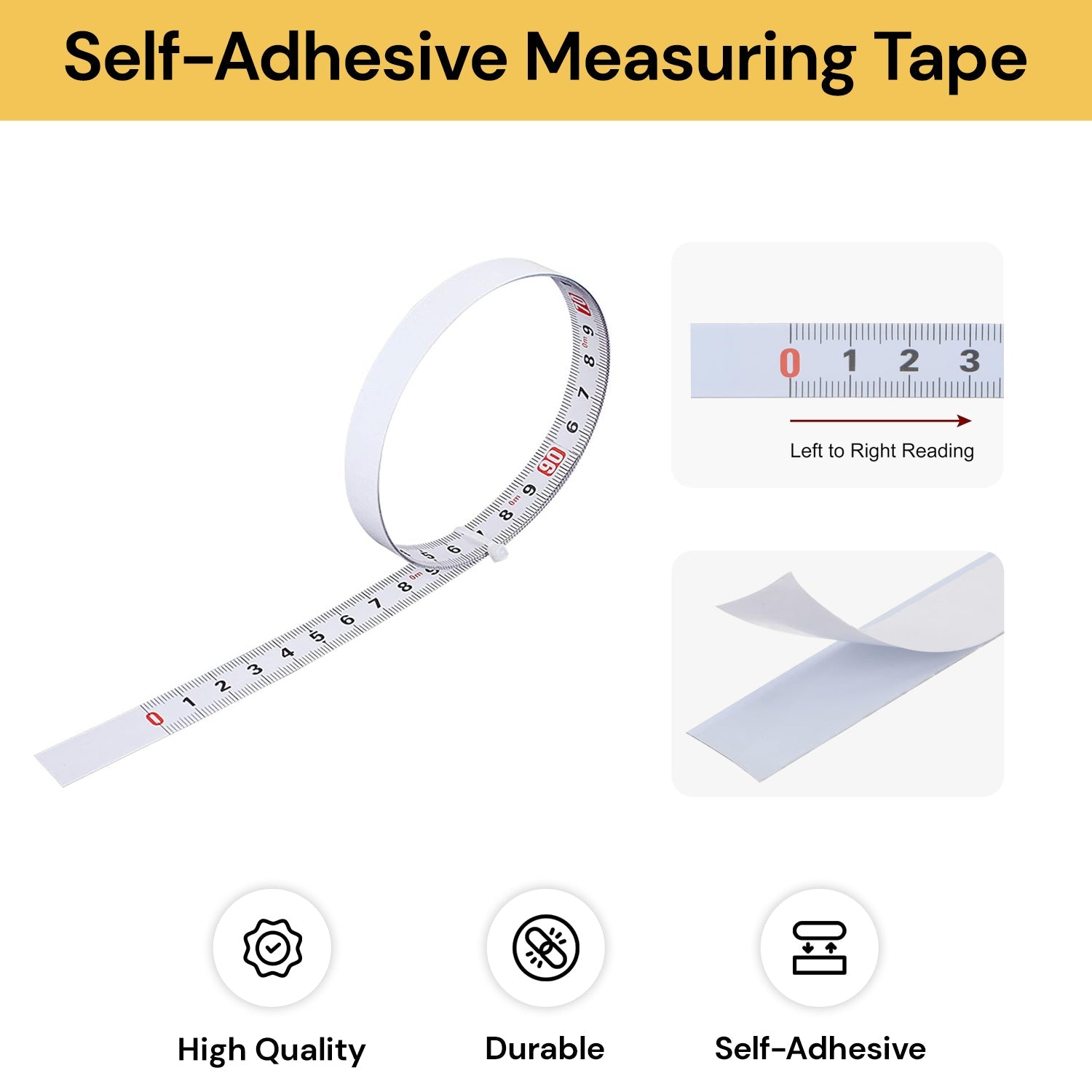 1M Self-Adhesive Measuring Tape 