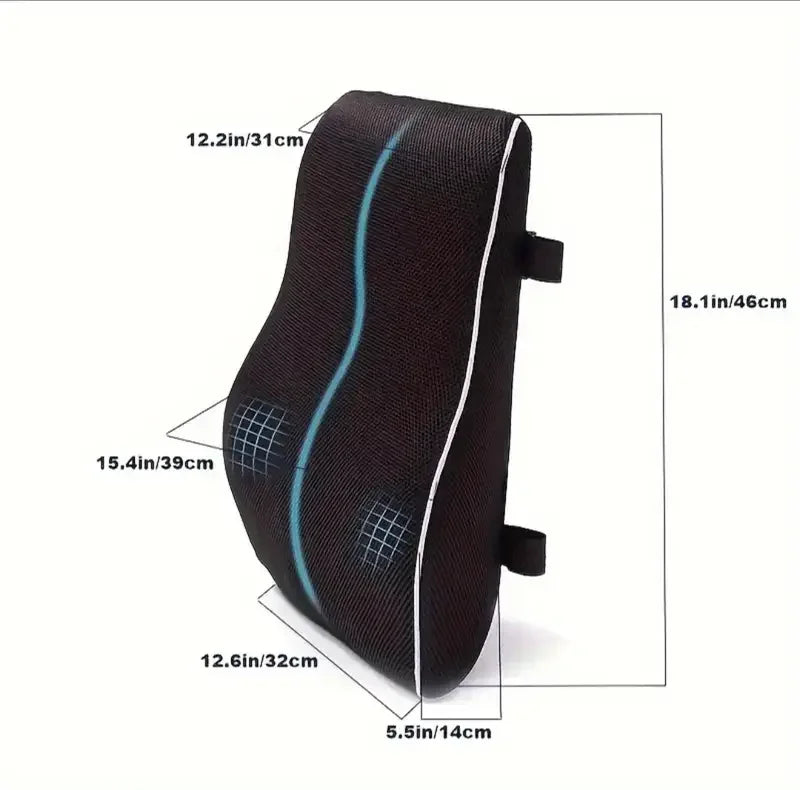 Memory Foam Lumbar Support Car Seat / Chair Pain Relief Cushion Prily