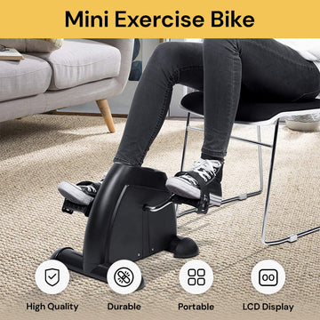 Mini Exercise Bike Seated Exerciser Stationary Pedal Bike for Cycling