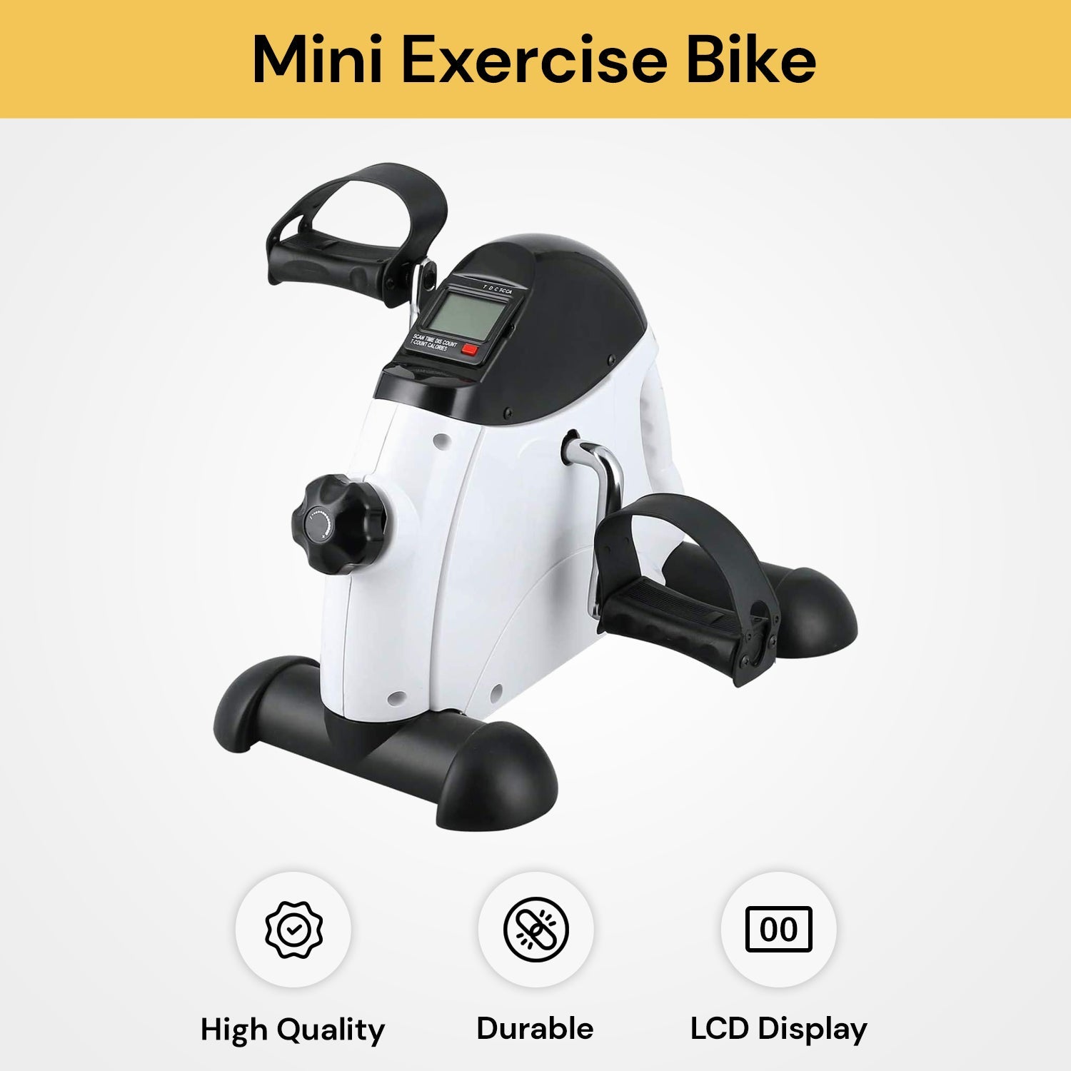 Mini Exercise Bike | Stationary Pedal Bike for Cycling - Multifunctional LCD Display