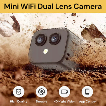 Mini Wifi Dual-Lens Camera - High quality & 4K HD