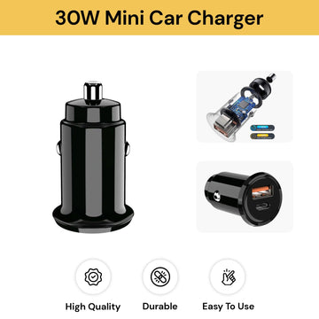 30W Mini Car Charger