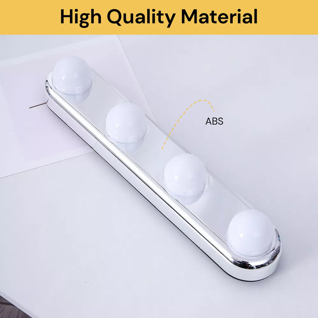 4 Bulbs Suction Cup Vanity Mirror Light