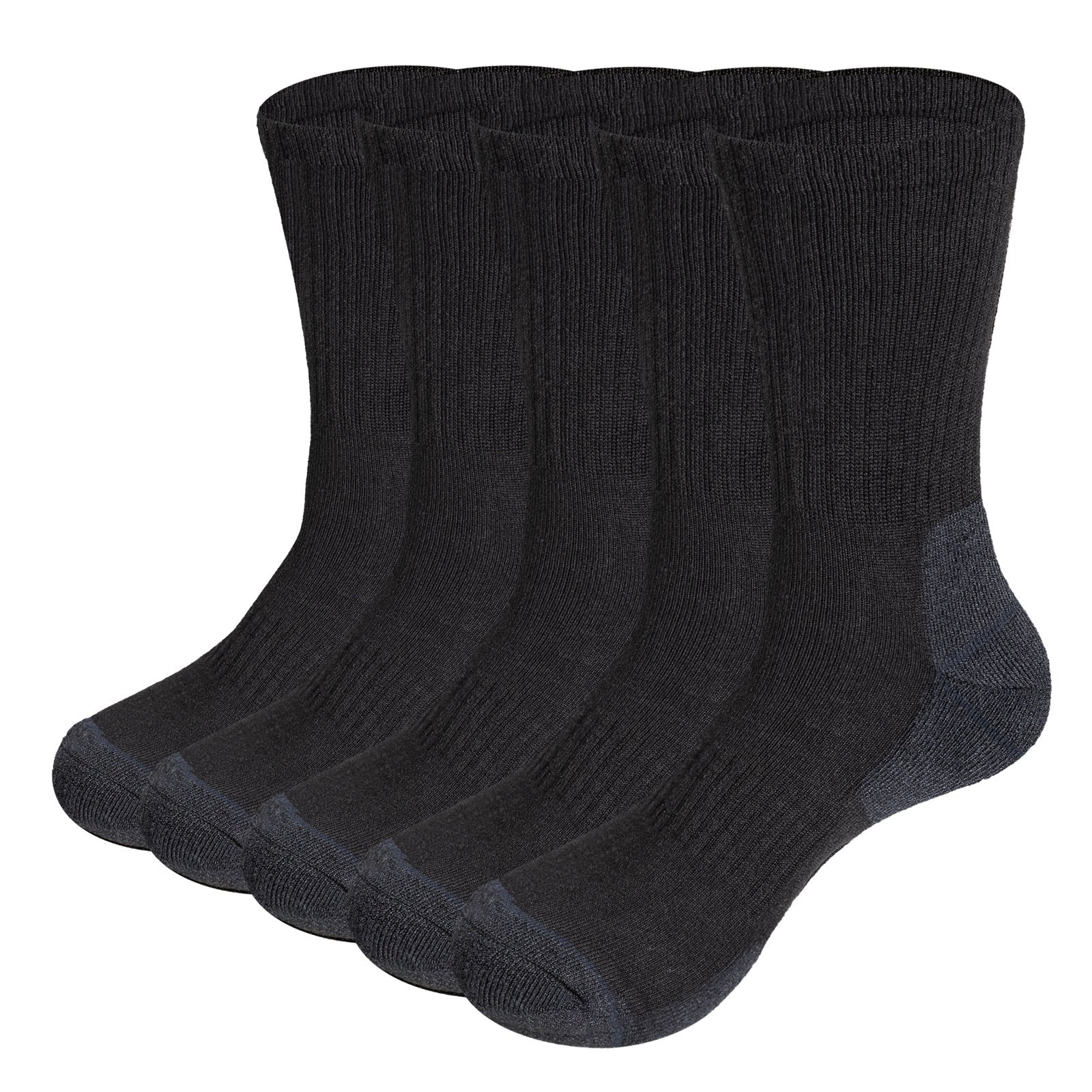 Moisture-Wicking Thermal Insulation Work Boot Socks (5 Pairs) Prily