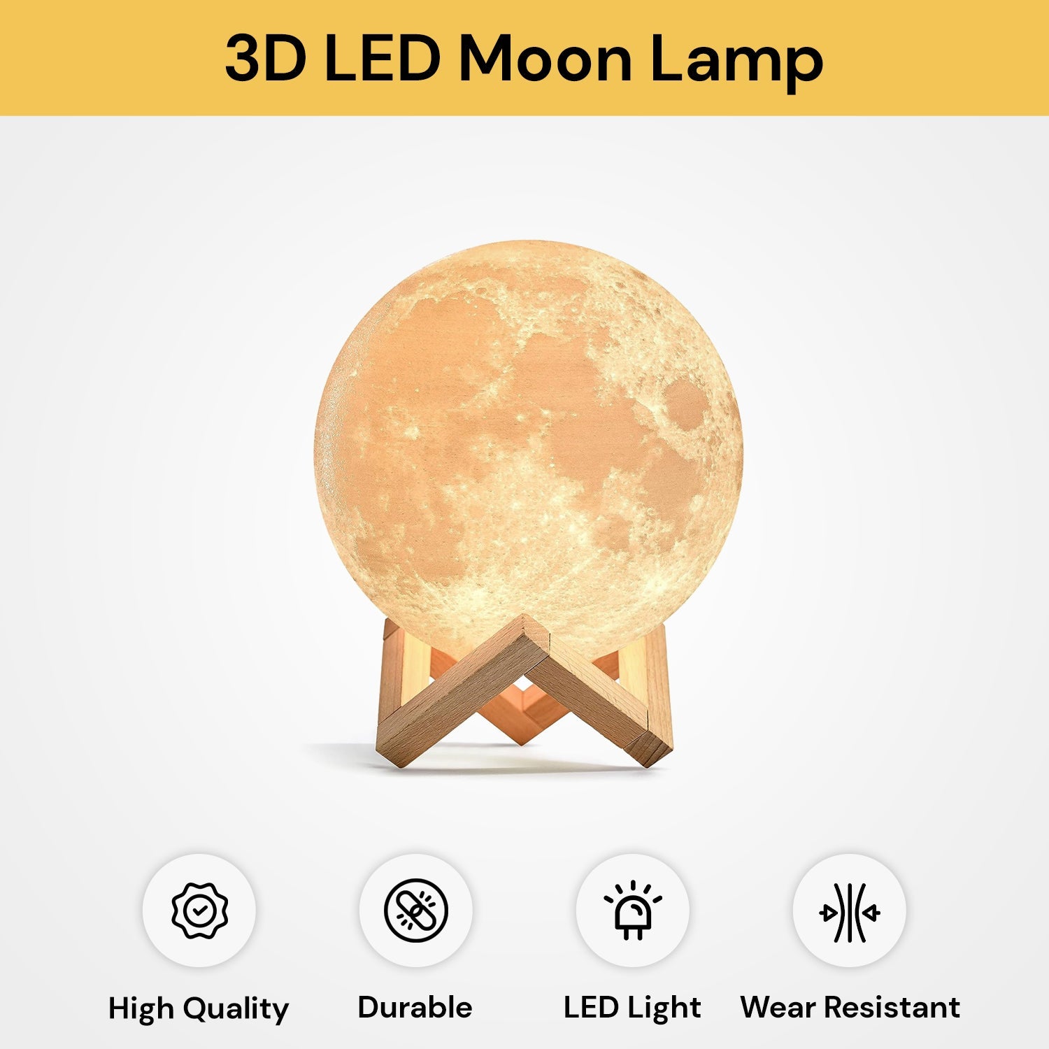 3D LED Moon Lamp