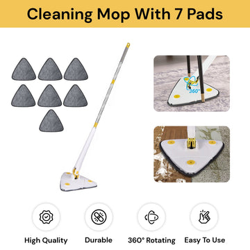 360° Rotatable Cleaning Mop With 7 Pads