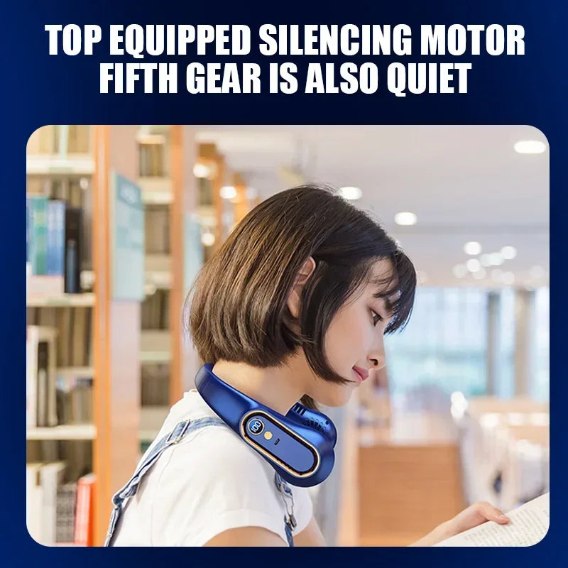 Multi-Angle Surrounding Wind Silent Neck Lazy-Fan Prily