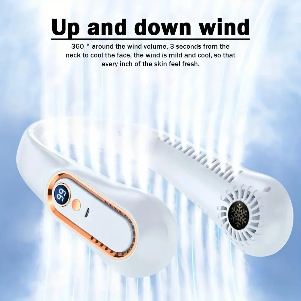 Multi-Angle Surrounding Wind Silent Neck Lazy-Fan Prily