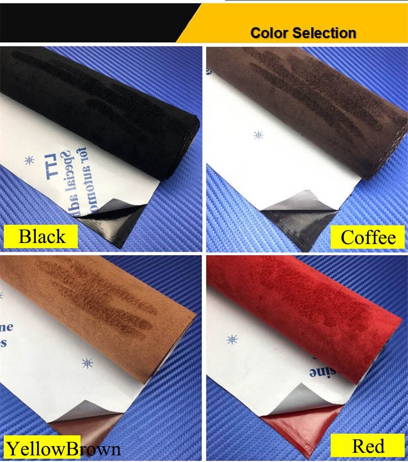 Multi-Functional DIY Car Interior Self-Adhesive Suede Fabric Prily