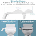 Multi Functional Ultra-Slim Dual Nozzle Bidet Prily