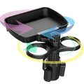 Multifunctional 360° Adjustable Car Snack Tray with Dual Cup Holder Prily